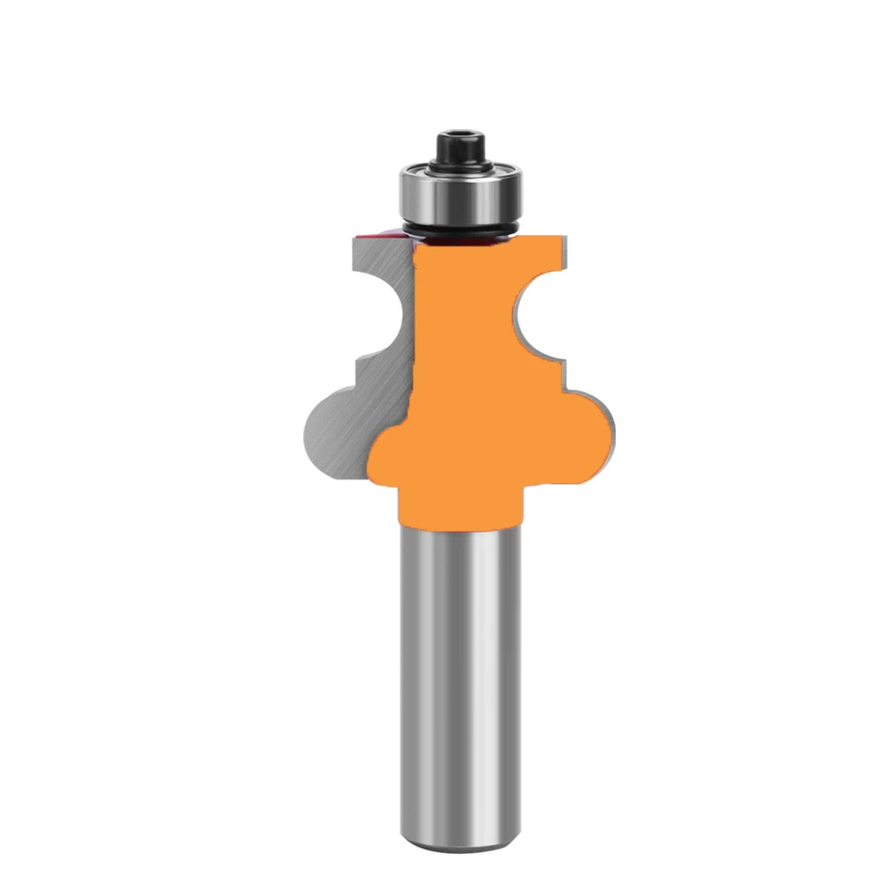1PC 1/2" 12.7MM 12MM Shank Milling Cutter Wood Carving Positive Half-Arc Tungsten Steel Alloy Woodworking Milling Cutter Tool