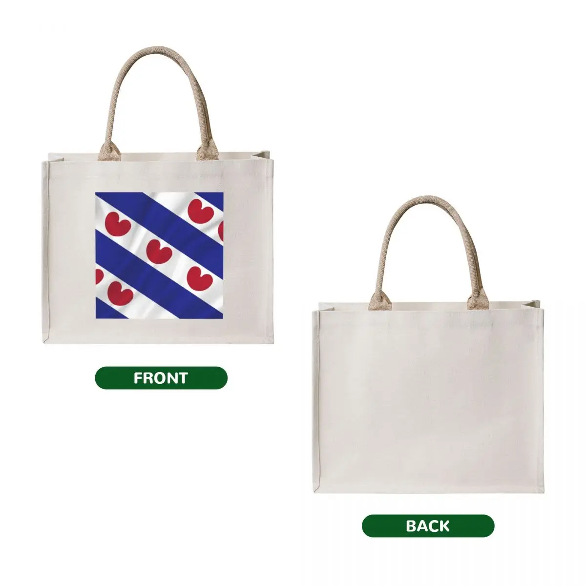 friese vlag - frisian vlag Tote Bag Large bags for women custom fabric bag reusable grocery bags