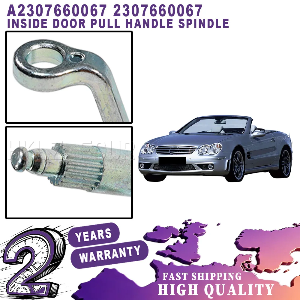 Easy Installation car accessories New For Mercedes-Benz SL-Class R230 SLR C199 1 Pc Inside Door Pull Handle Spindle Metal