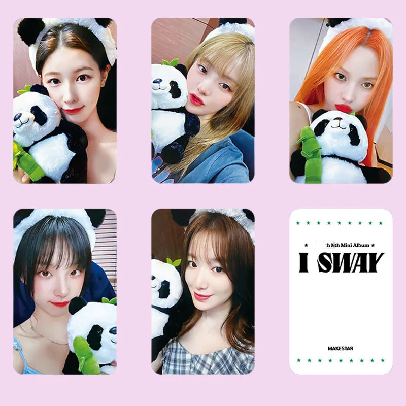 5pcs/set GIDLE Album I SWAY MAKESTAR Greeting Card LOMO Card YE SHUHUA YUQI MINNIE Postcard Girl Collection Gift Photo Card