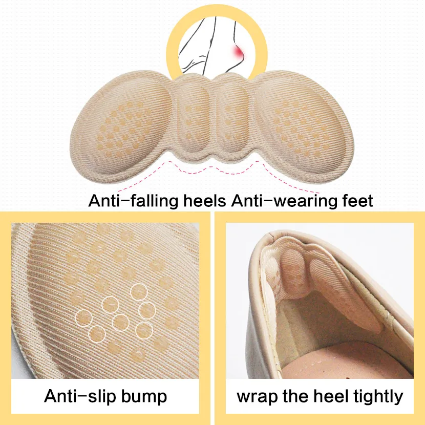 Women Insoles For Shoes High Heel Pad Customize Size Glue Heels Pads Liner Grips Protector Sticker Pain Relief Foot Care insert