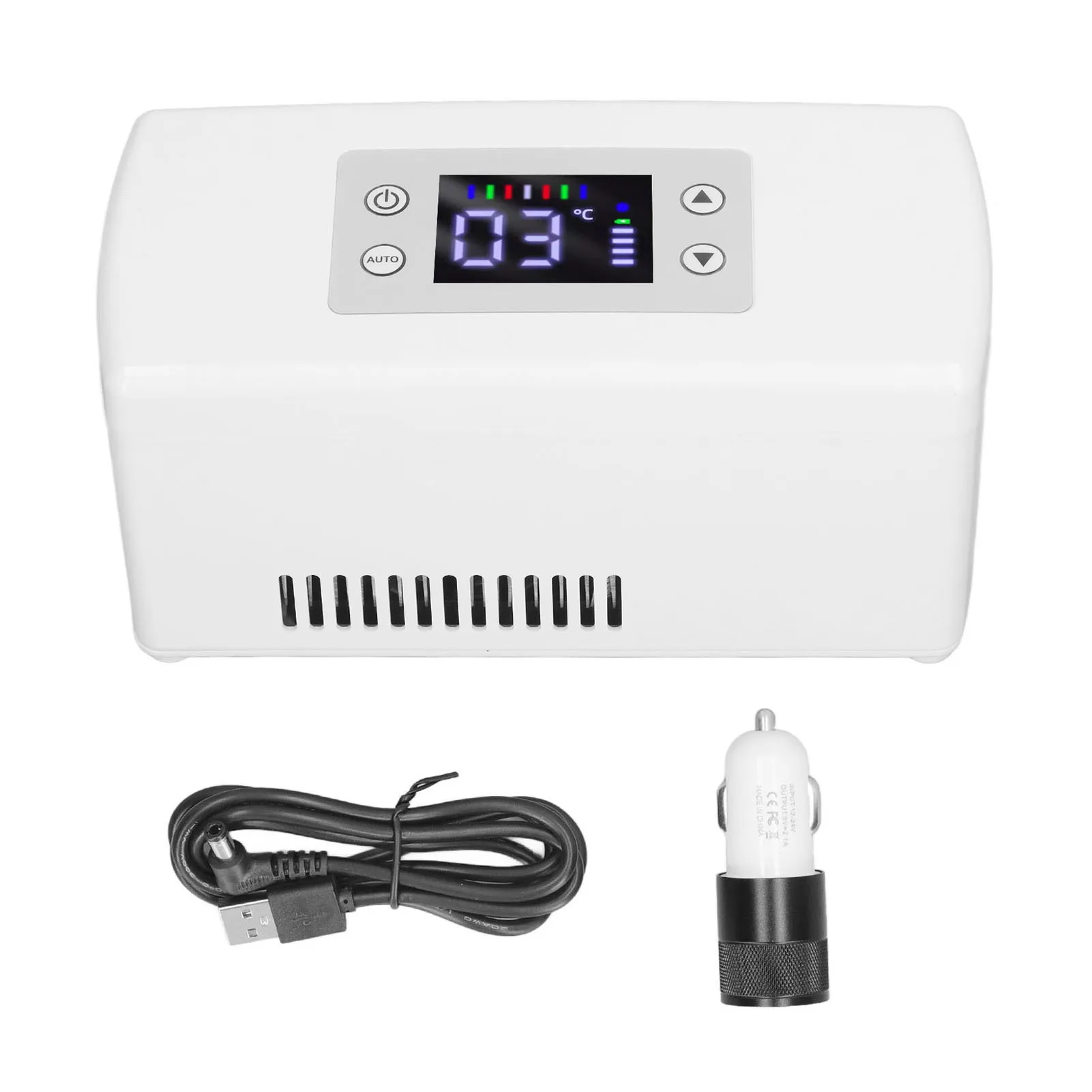 Insulin Cooler Box Prevent Collision Rechargeable LCD Display Insulin Refrigerator Alarm Reminder Instant Cooling for Office