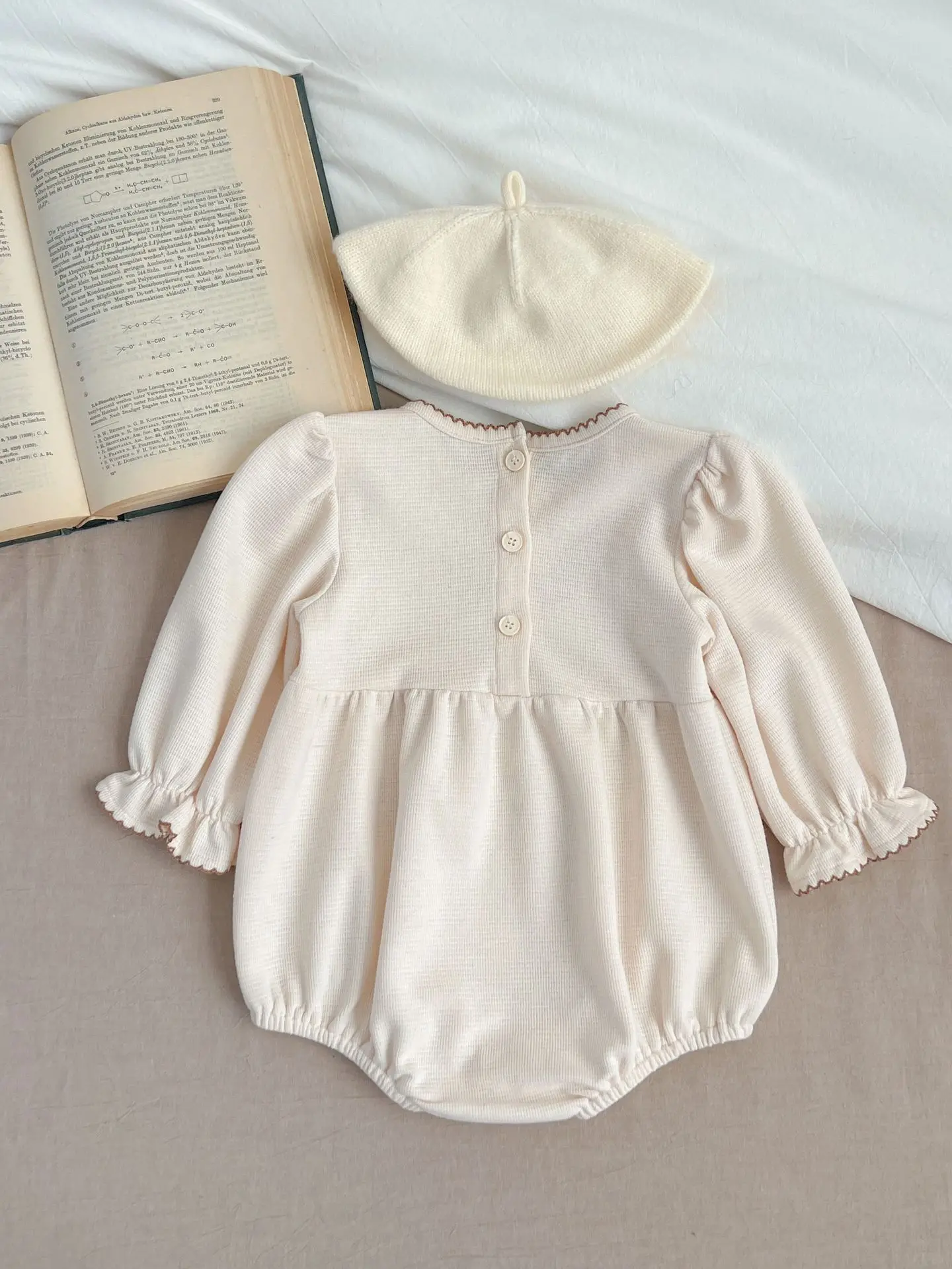 spring  Newborn Infant Baby Girls Romper Muslin  flowers Rompers Kids lace Onepiece  Fashion Baby clothing