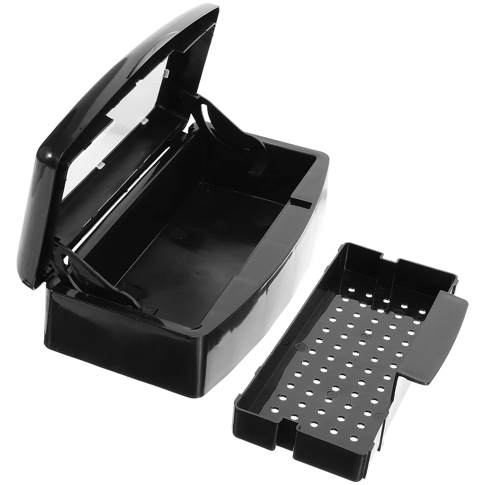 

Nail Art Disinfection Box Sterilizer Tray Cleaning Tools Organizer Case Plastic Durable Reusable Salon Home DIY Manicure Storage