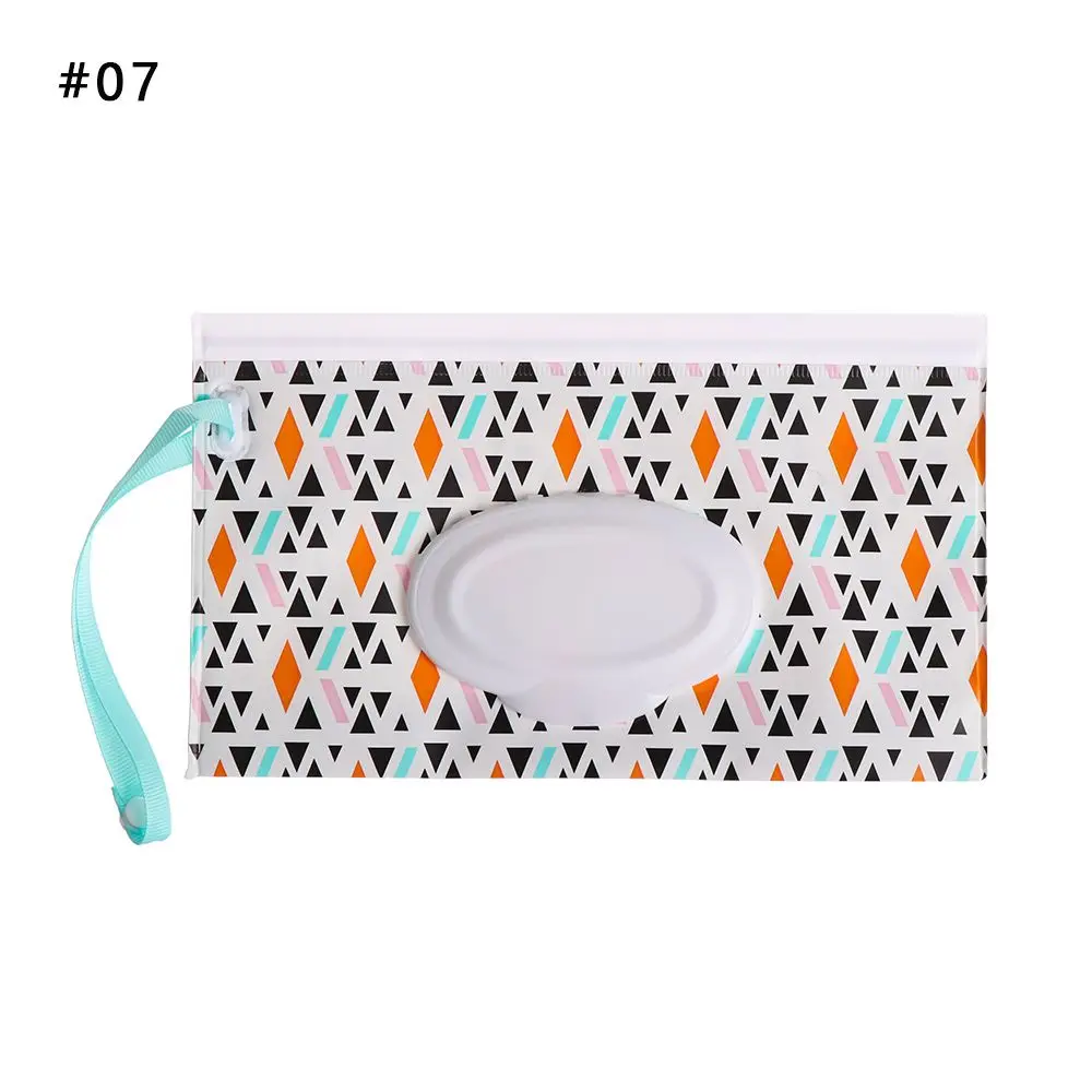 1pc carino prodotto per bambini all'aperto coperchio ribaltabile custodia da trasporto portatile scatola di fazzoletti salviette umidificate borsa accessori per passeggino custodia cosmetica