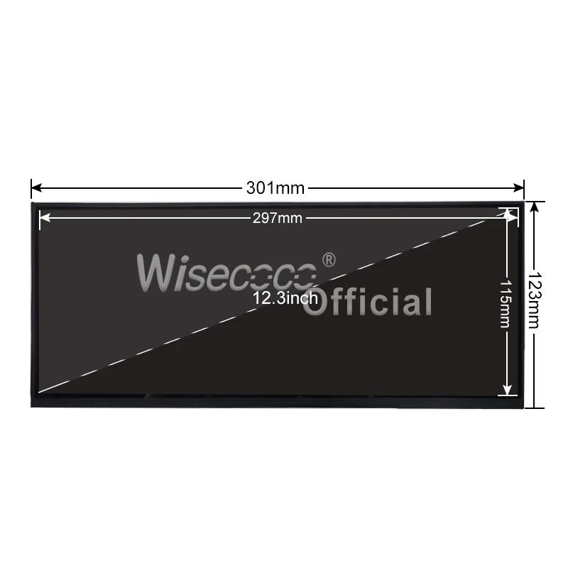 Imagem -05 - Wisecoco-placa de Controle Automotiva Ultra Larga Ips Lcd tipo c Barra Esticada 2k Tela Secundária pc 2400x900 123