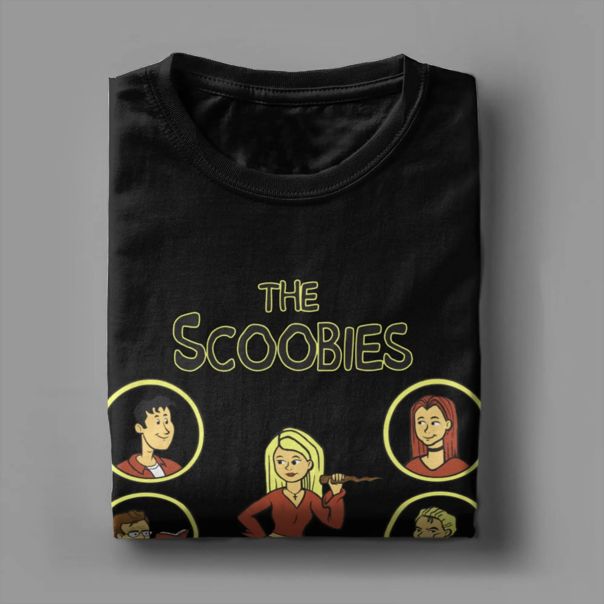 مجنون بافي وسكوبي عصابة بافي مصاص الدماء القاتل تي شيرت الرجال النساء 100% القطن تي شيرت قصير الأكمام تيز ملابس الحفلات