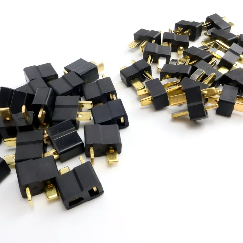 RC 리포 배터리, ESC, RC 헬리콥터용 플러그 T 블랙 스타일 커넥터, 10개