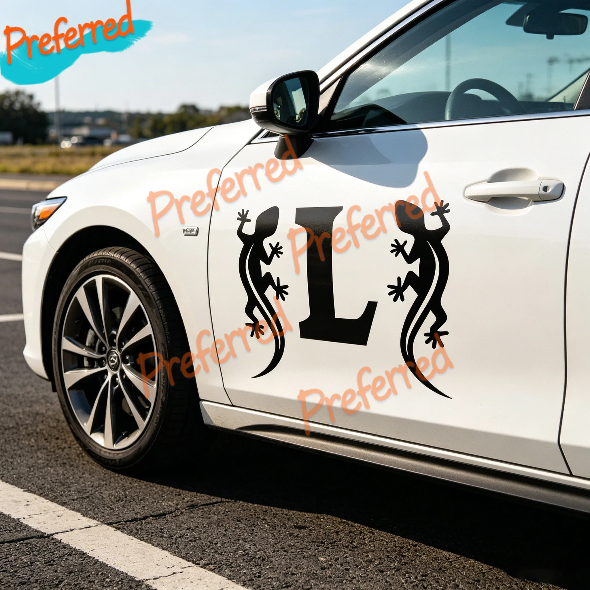 2x Sticker Vinilo - Gecko Lizards - Vinyl Car Tunnig Pegatina Wall Decall Customizable in Any Sticker Size -No Background