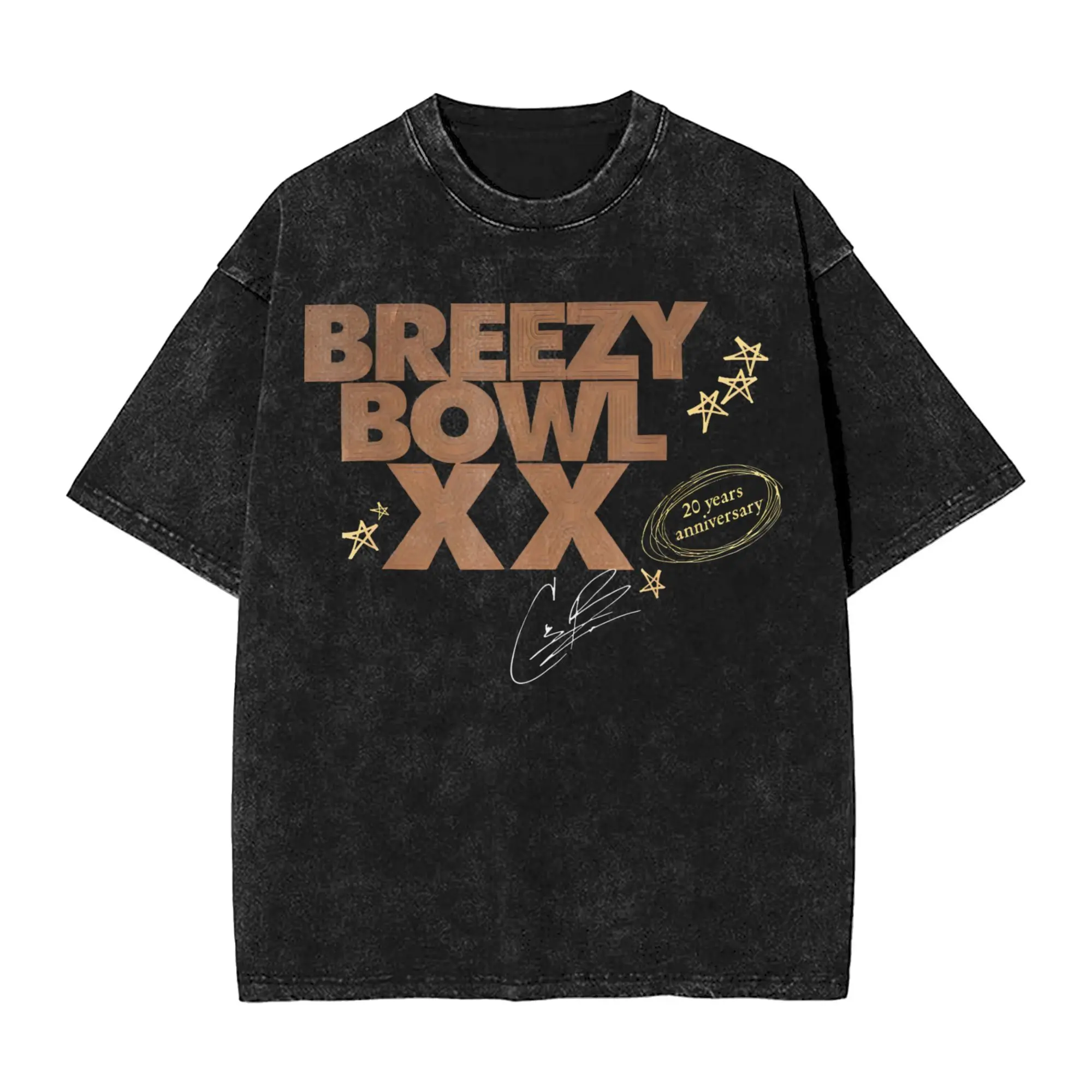 

Футболка Breezy Bowl XX Tour, футболка большого размера из 100% хлопка, рэпер, Крис Браун, винтажная футболка для мужчин и женщин, уличная одежда, летние футболки