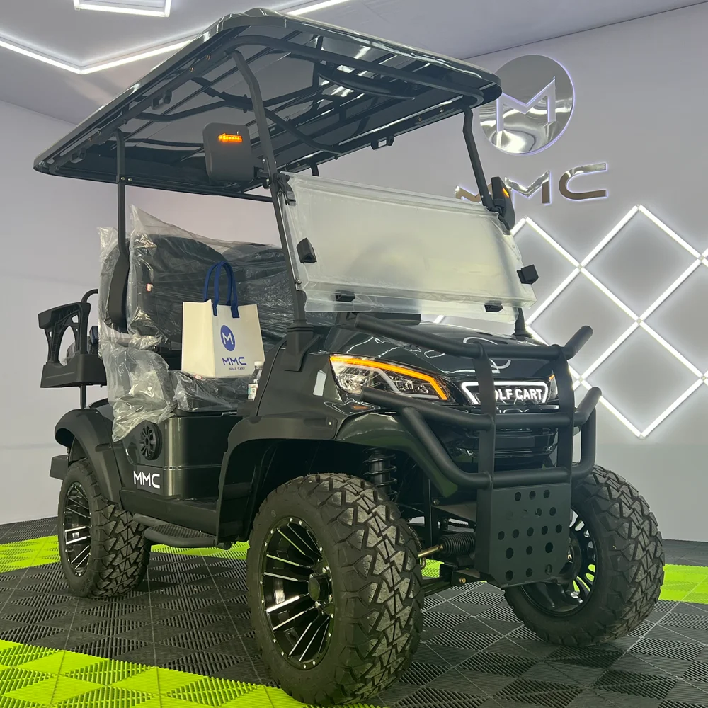 

Hot Sale New Model 4 Seater Golf Cart Electric Solar Panel Golf Cart 5000w 48V/72V Lithium Battery Golf Cart