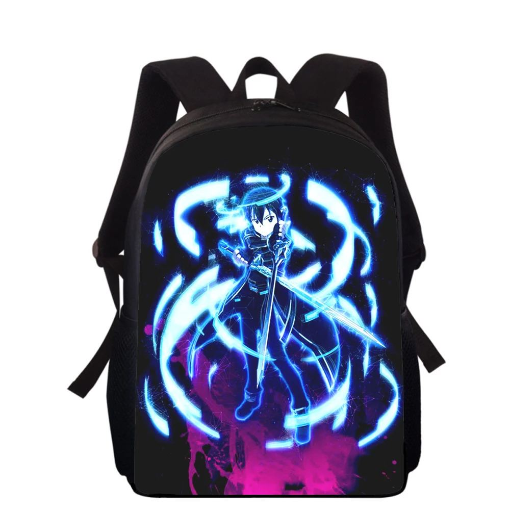 Anime Sword Art Online 16" 3D Print Kids Backpack Primary School Bags for Boys Girls Back Pack Students School Book Bags