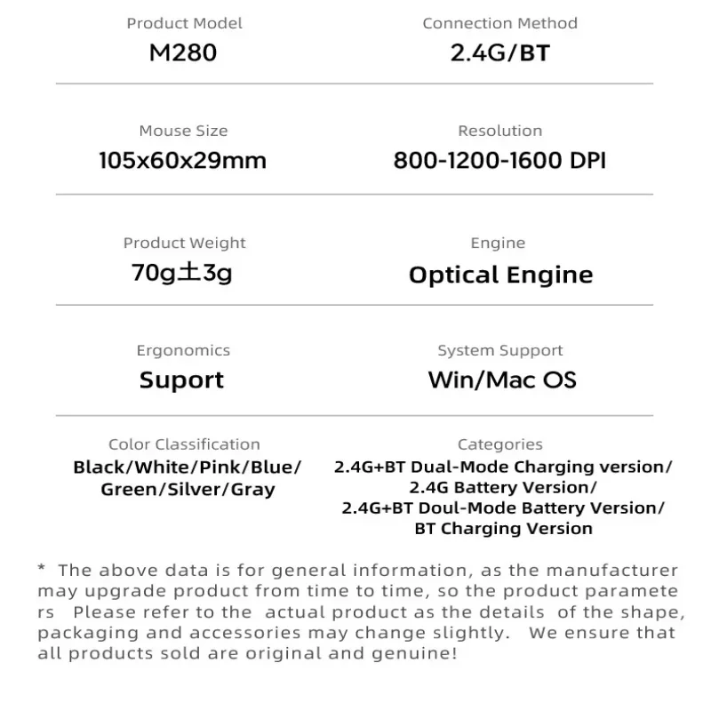 Xiaomi Bluetooth Wireless Mouse 2.4G Dual Mode DPI Adjustable Type-C Rechargeable Silent Ergonomic Portable Office Mouse - Image 6