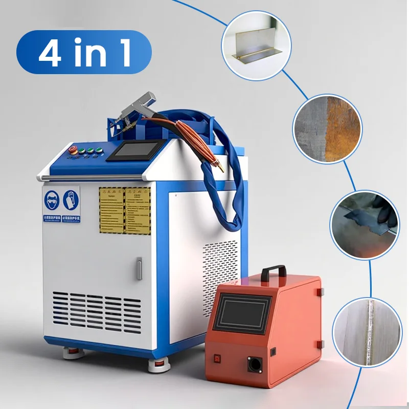 

Лазерный сварочный аппарат 1500 Вт, 2000 Вт, 3000 Вт для металла, ручной, с новым улучшенным пистолетом 4 в 1