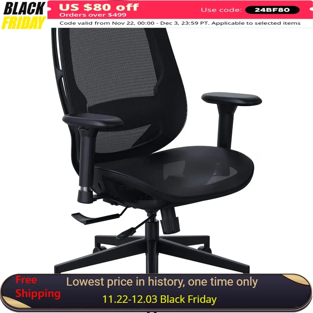 Gaming Chair, Ultra-Durable & Breathable, 130 Degree Recline, Adjustable Lumbar Support, 3D Armrests, Ergonomic Gaming Chair