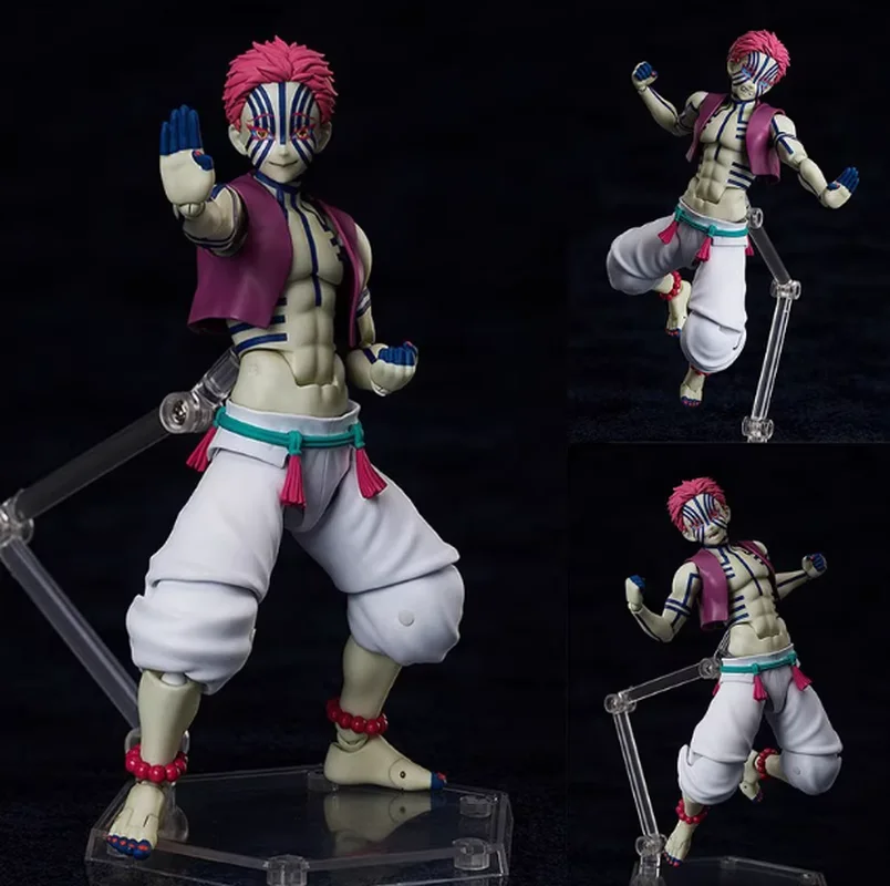 

FREEing Figma Demon Slayer Kimetsu No Yaiba Аказа: Подвижная фигурка (переиздание) – Коллекционная модель Bilibili для любителей аниме