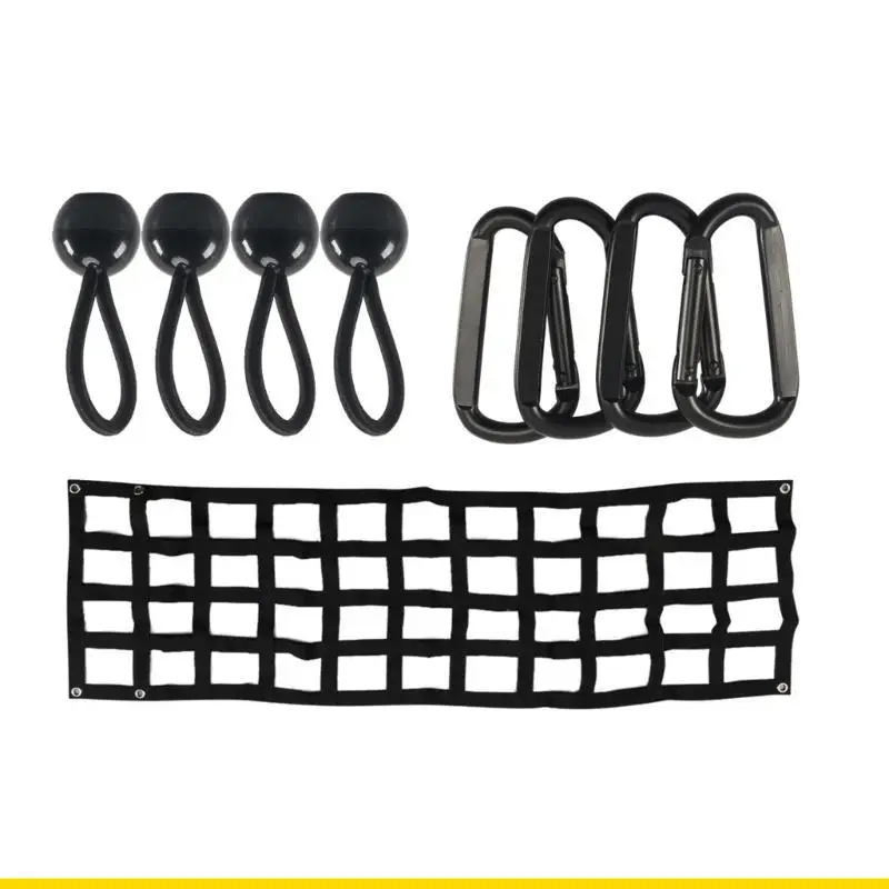 شبكة الباب الخلفي SZCH لسرير الشاحنة الصغيرة، شبكة الباب الخلفي شديدة التحمل، عالمية 60 × 18 بوصة