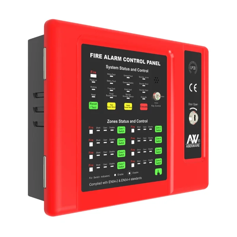 1 to 32 zones conventional fire alarm control panel fire safety security system