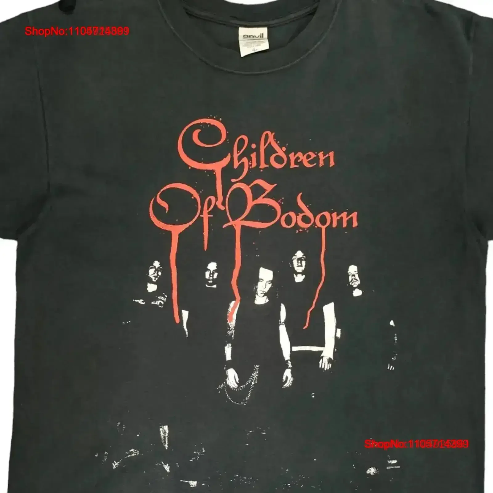 Vintage 2004 Children Of Bodom T Shirt Y2k Distress Size L Washed Casual homme designer clothes graphic Breathable vintage