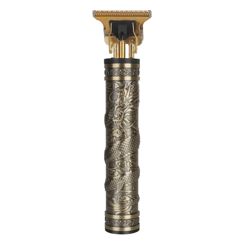 เครื่องตัดผมไร้สายแบบชาร์จไฟได้ สไตล์วินเทจ สำหรับผู้ชาย เครื่องโกนหนวดไฟฟ้า ปัตตาเลี่ยนตัดผม เครื่องเล็มหนวดเครา