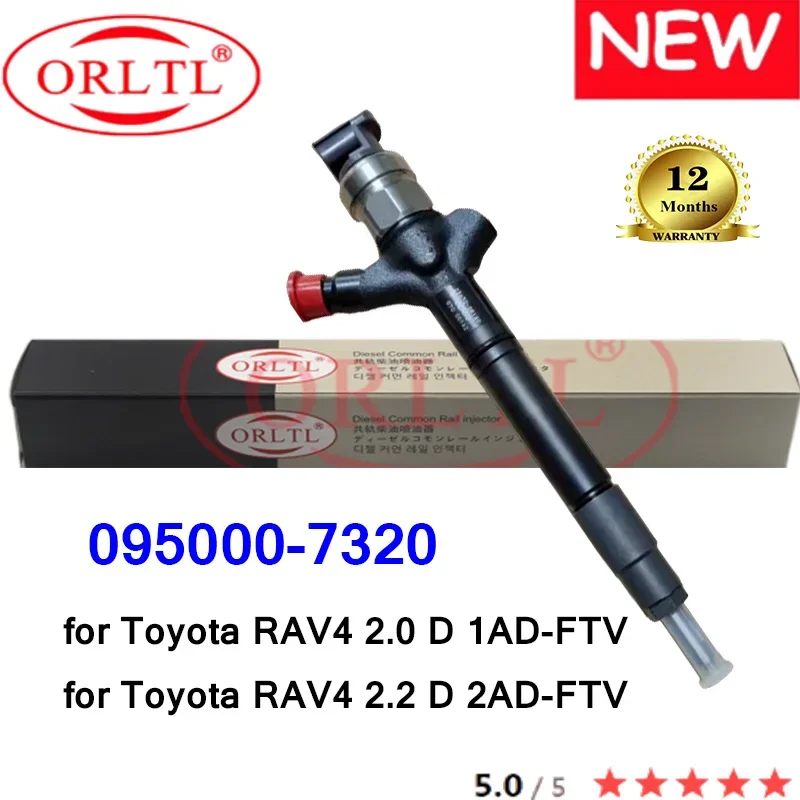 

NEW 095000-7320 Genuine Fuel Injector 0950007320 095000 7320 For Toyota RAV4 2.0 D 2AD 1AD-FTV 23670-0R180 236700R180