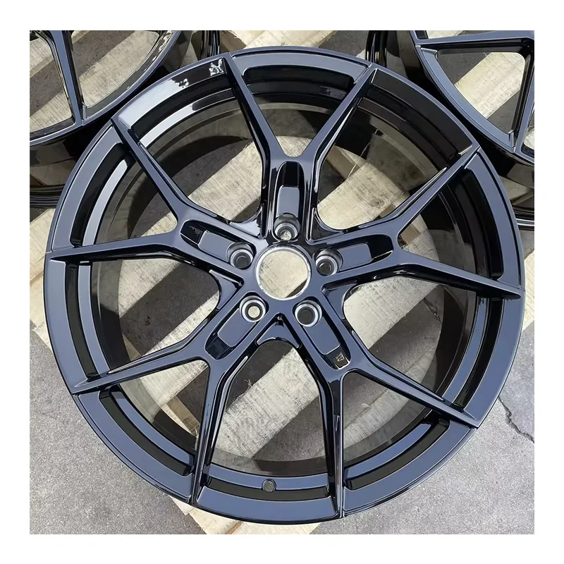 

19 20 21 Inch Customized Aluminum Alloy Forged Rims 5x112 5x120 Gloss Black Passenger Car Wheels