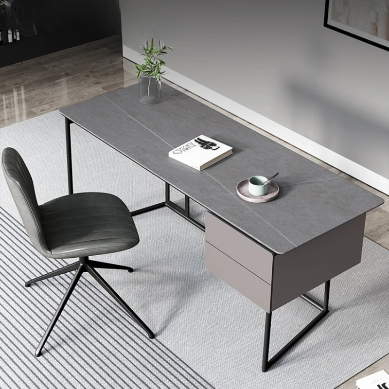 Luxury Wood Office Desk Modern Computer Slate Simplicity Office Desk Write Workbench Escritorio Ordenador Work Furniture QF50OD