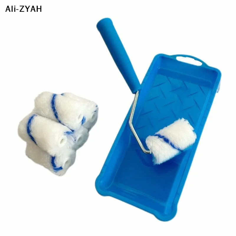 【A3YH】1Set High-Density Foam Paint Roller Paint Tray Liner Decor Tools 2 Inches Paint Roller Kit Painting Supplies Hardware