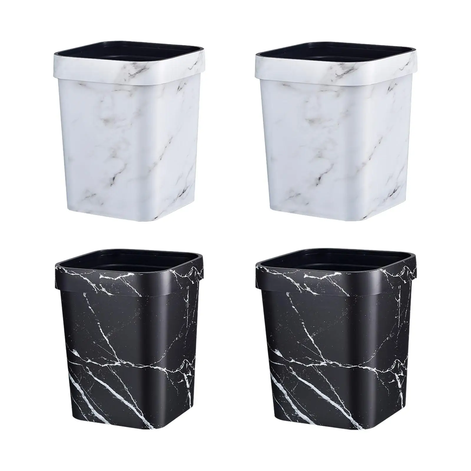 Trash Can Rubbish Bin Garbage Bin Wastebasket for Dorm Office Kitchen Home Washroom