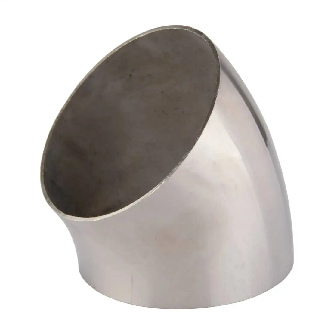 45Degree 304 Stainless Steel Bend Tube Pipe Mandrel Modified Elbow Pipe 76mm Silver fit for Most Cars