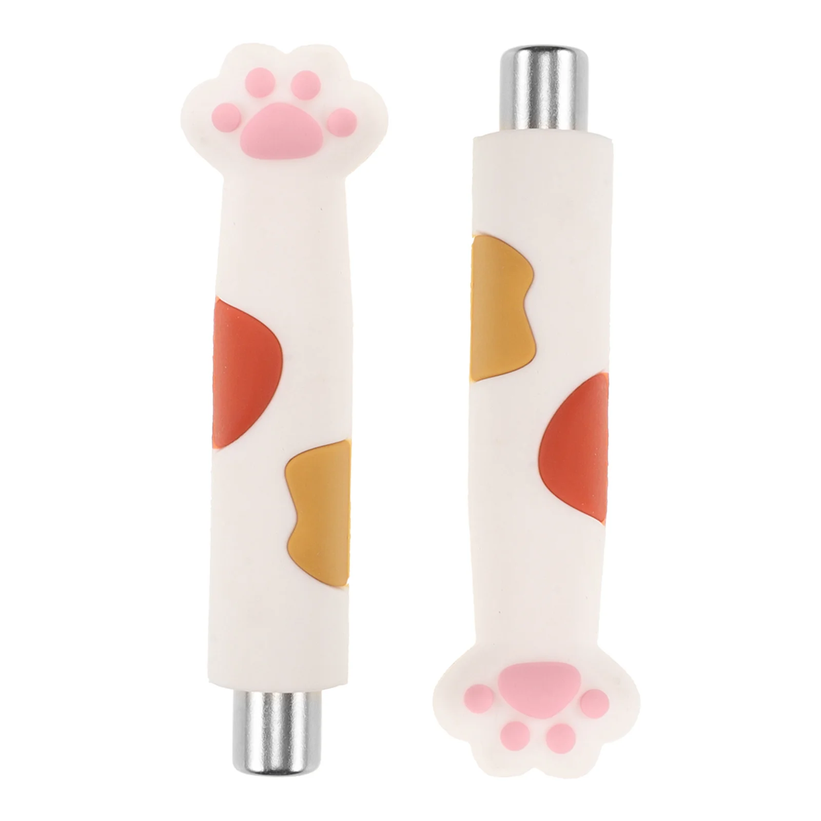 

2Pcs Nail Art Magnet Tool for Cat Eye Gel Polish Cute Cat Paw Shape Magnetic Manicure Device Sturdy Portable Elegant Design Nail