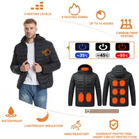 2025.Winter Heated Jacket, Men's and Women's Warm Jacket, Smart USB Electric Heated Jacket with 9 Carbon Fiber Heating Pads