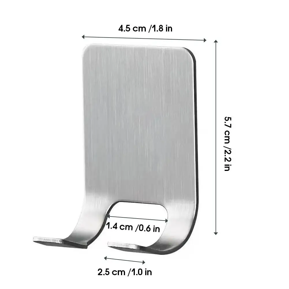 Bathroom Stainless Steel Razor Holder Storage Hook Wall Men Shaving Shaver Shelf Punch Free Razor Rack Accessories