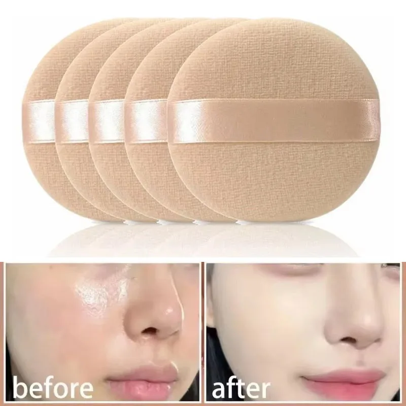 5/30/60 pçs profissional redondo rosto pó fundação maquiagem puff portátil macio cosméticos puff fundação maquiagem esponja