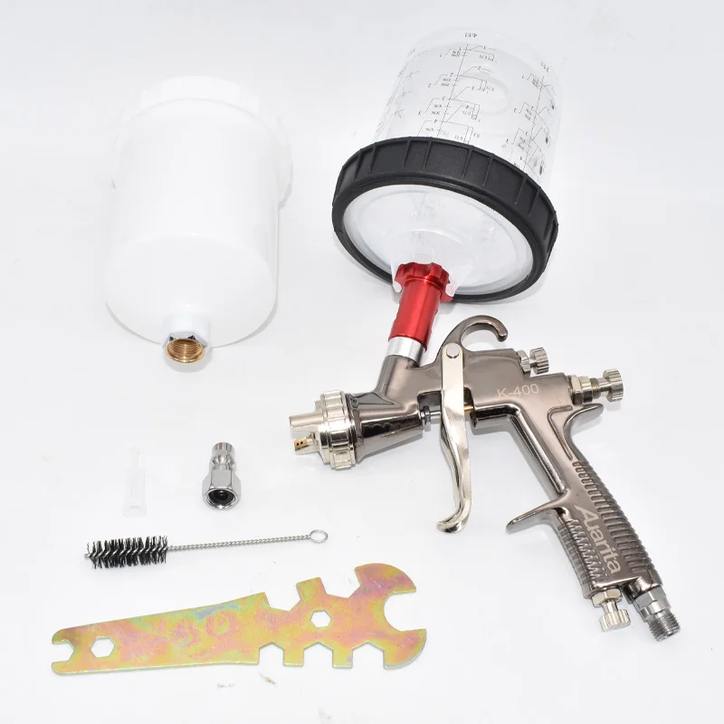 High Quality LVMP Car Spray Gun Auarita K400 Painting Gun 1.4mm 1.7mm stainless Nozzle Paint Gun  Air Spray Gun Airbrush Tools