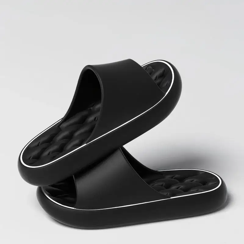 Zapatillas de baño de alta gama a la moda para hombre para bañarse y hogar, zapatillas de interior de hotel de verano antideslizantes y no apestantes para interiores para hombre