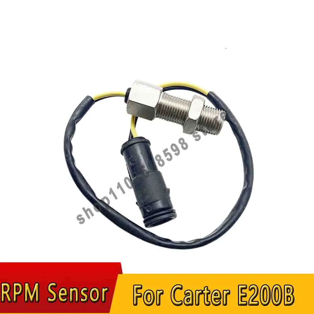 For Carter Excavator 312 200B 320 323 349D C B Engine Speed Sensor Square Plug Round Plug Excavator Parts