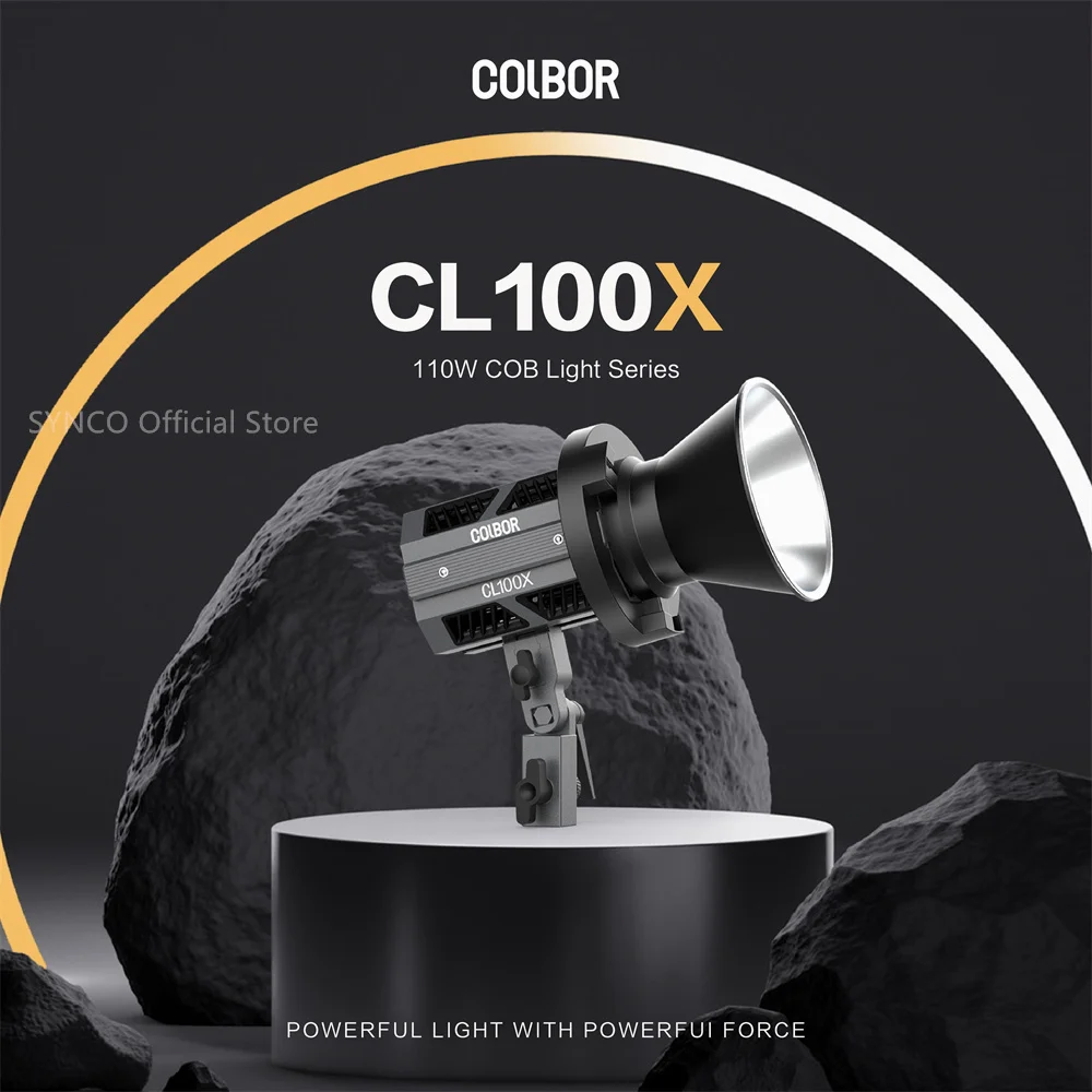 Colbor CL100X LED Photography Light Bi-Color 2700-6500K 100W for Camera Video Interview Studio Photos Lamp