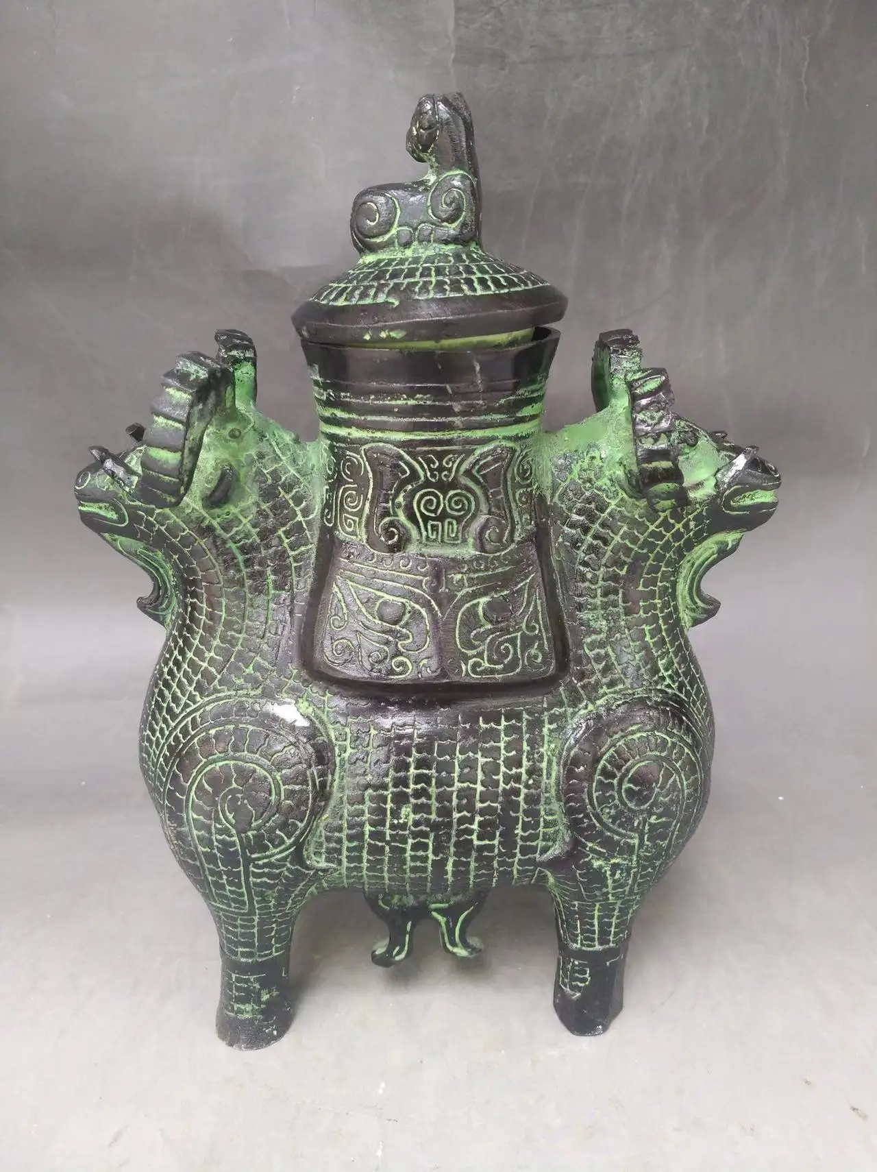 Rare Old Han Dyansty(25---186) Bronze jar,Sheep,best collection&adornment,free shipping