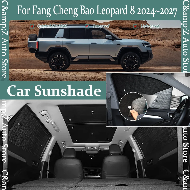 fang-cheng-bao-leopard-8-denza-b8-2024-2025-2026-2027用-車用サンバイザー、uvカット-サイドウィンドウパッド-サンシェードカバー-車用アクセサリー