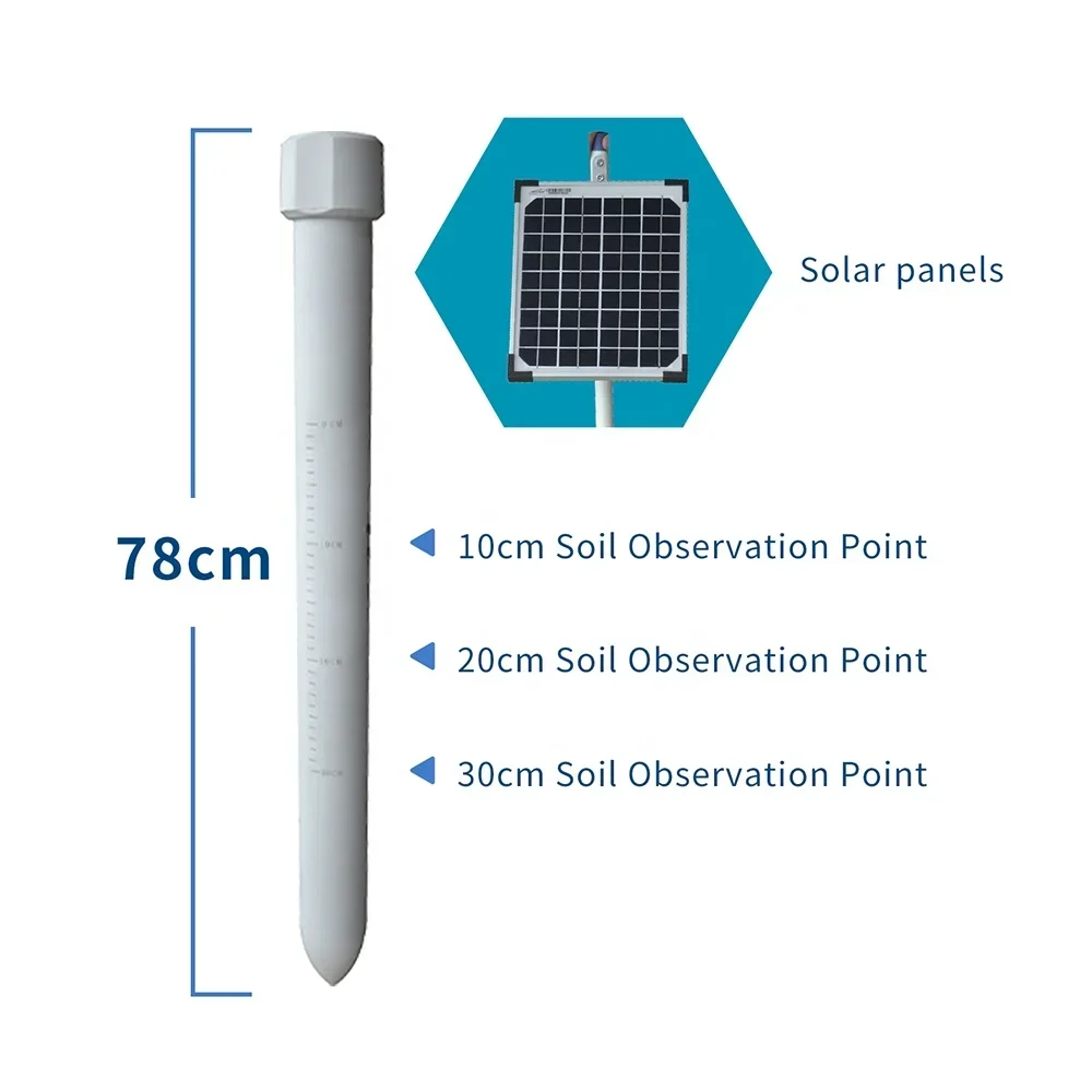 Smart Agriculture Tube Soil Moisture Station Meter Sensor RS485 Temperature Moisture Monitoring Underground