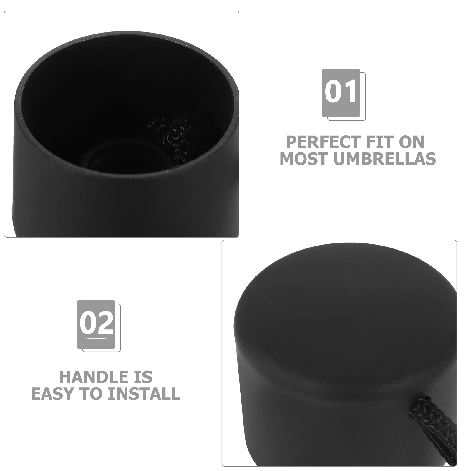 

Umbrella Handle Accessories Replacement Replaceable Spare Parts for Parasol Plastic Folding