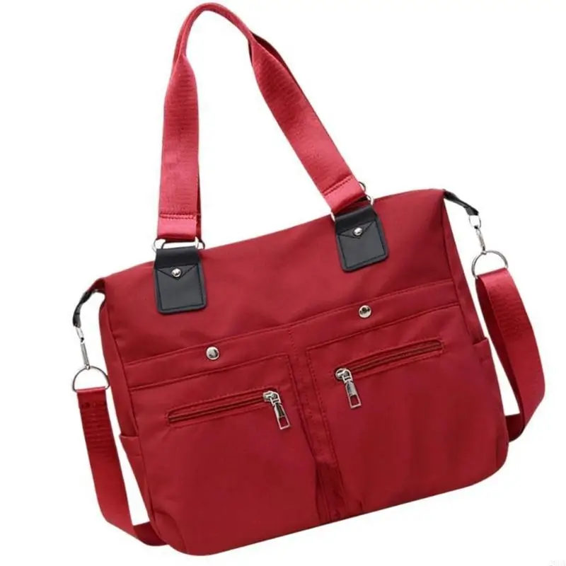 

Canvas Toted Bag Nylon Multi Pocket Shoulder Bags Laptop Work Bag Teacher Purse Handbag for Women Crossbody Bag Gift 20CA