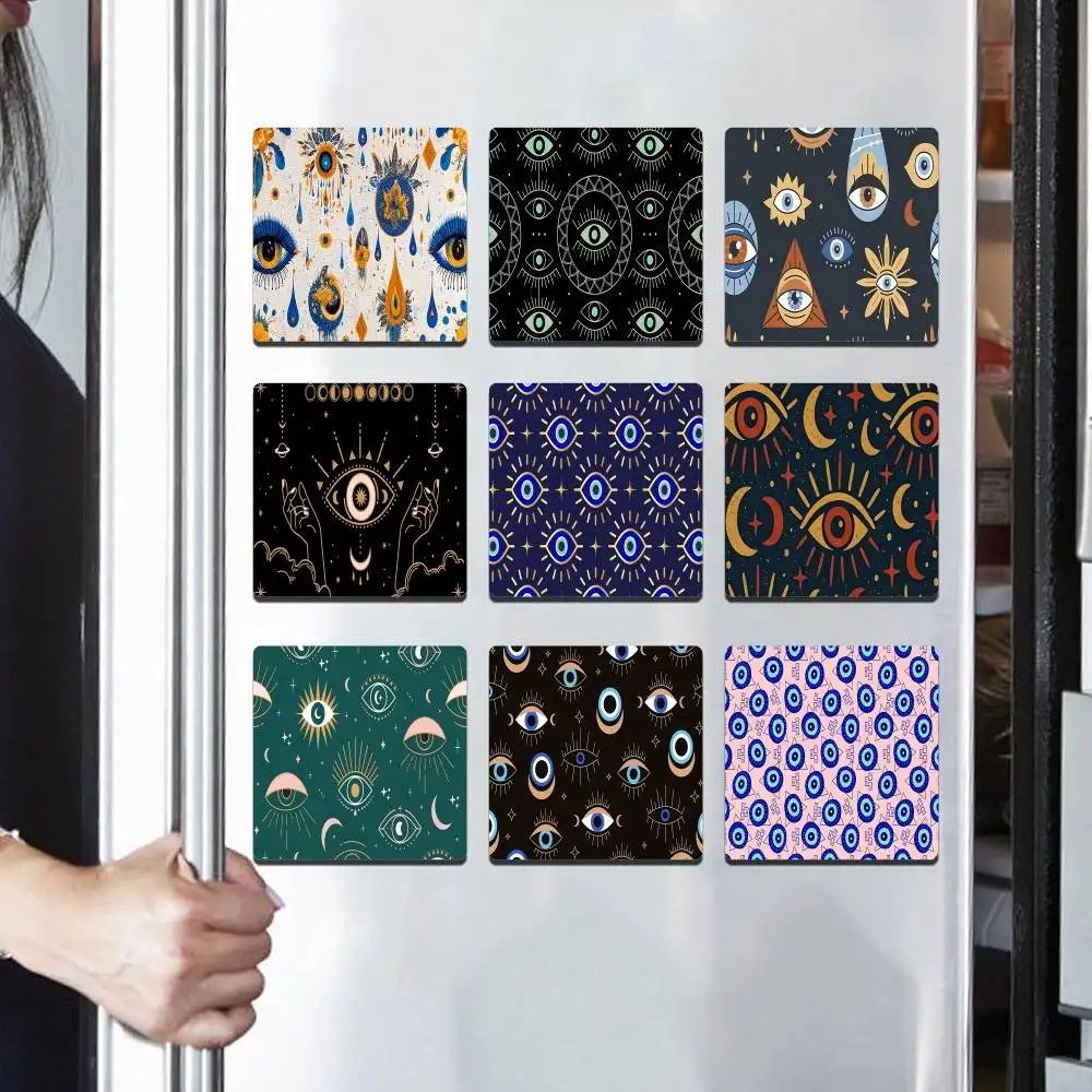 Evil Eye Refrigerator Magnets Personalized Photo Fridge Magnets For Kitchen Whiteboard Home Decoration Office Gift
