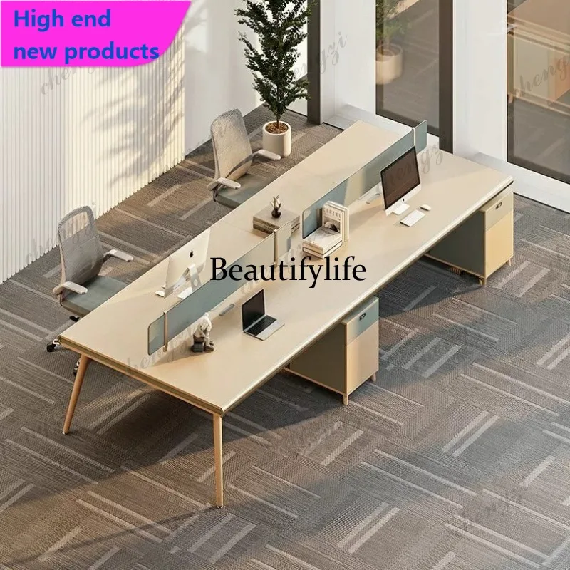 Staff Office Desk and Chair Combination Workstation Staff Station Financial Desk Office Table Simple and ModernA68