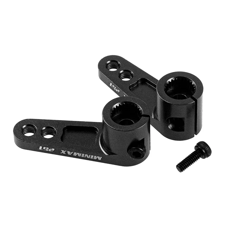 4 Uds Metal 25T Servo cuerno Servo brazo Compatible con Futaba Savox Power HD Servo para 1/8 1/10 RC todoterreno Drift Car,2