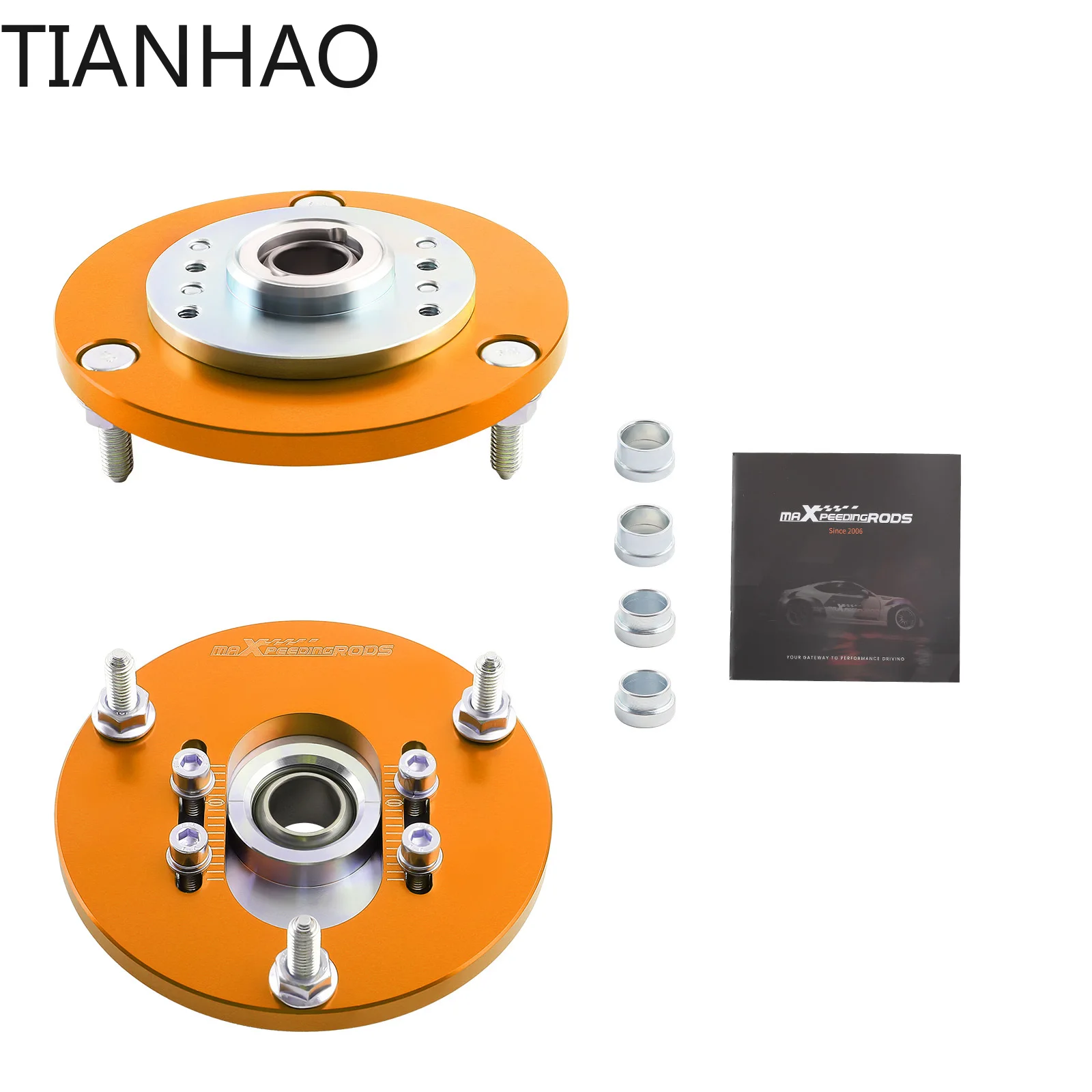Top Upper Mount Front Coilover Camber Plate Placa para 3 Series E46 98-05
