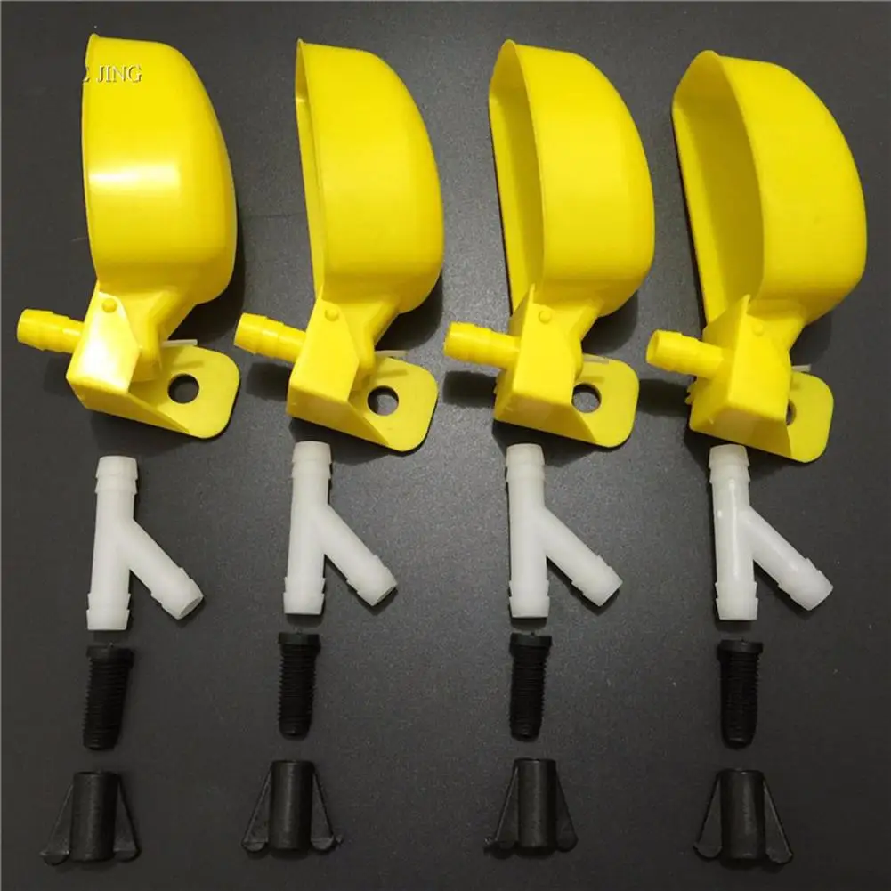 ชามน้ำดื่มนกกระทาอัตโนมัตินกพิราบสะดวกถ้วยให้อาหารไก่อุปกรณ์ฝึกดื่มอุปกรณ์เสริมกรงสัตว์เลี้ยง