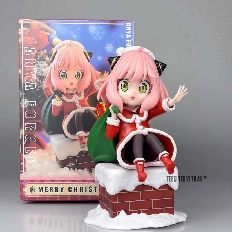 

Hot 17cm Anime Spy X Family Anya Action Figure Christmas Series Collection Ornament Gifts Pvc Model Collection Doll Toys