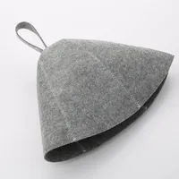 Thicken Cap Sauna Hat Heat Insulating Lightweight Protect Hair Skin-friendly Wear Resistant Wool Felt 100% Brand New